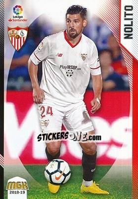 Sticker Nolito - Liga 2018-2019. Megacracks n. 453 - Panini