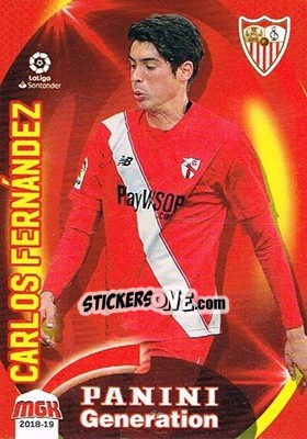Sticker Carlos Fernández - Liga 2018-2019. Megacracks - Panini
