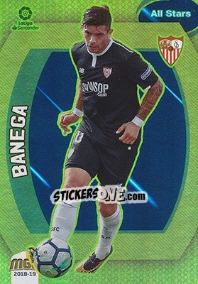 Sticker Banega - Liga 2018-2019. Megacracks - Panini