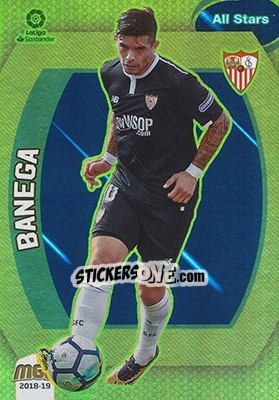 Figurina Banega - Liga 2018-2019. Megacracks - Panini