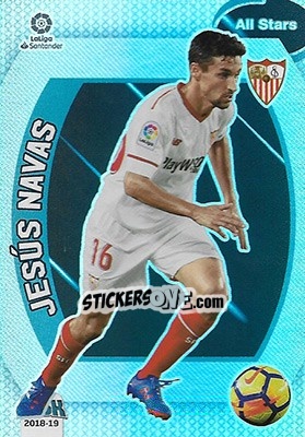 Sticker Jesús Navas - Liga 2018-2019. Megacracks n. 458 - Panini