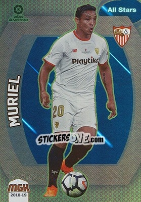 Sticker Muriel - Liga 2018-2019. Megacracks - Panini