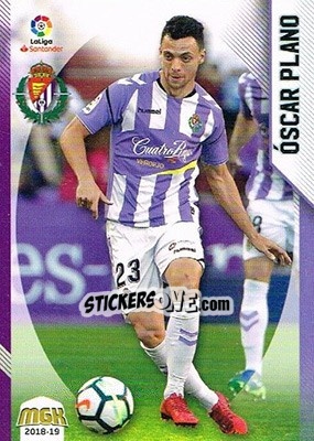 Sticker óscar Plano - Liga 2018-2019. Megacracks n. 507 - Panini