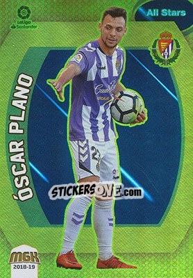 Sticker Oscar Plano - Liga 2018-2019. Megacracks - Panini