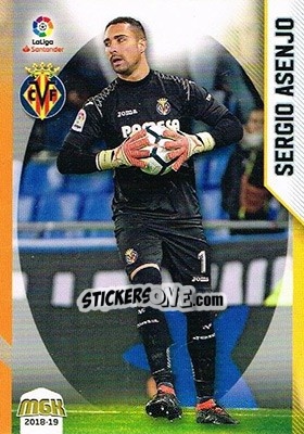 Sticker Sergio Asenjo - Liga 2018-2019. Megacracks - Panini