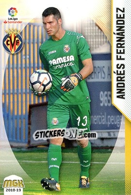 Cromo Andrés Fernández - Liga 2018-2019. Megacracks - Panini