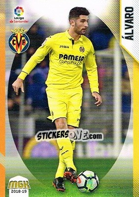 Cromo Álvaro - Liga 2018-2019. Megacracks n. 519 - Panini