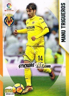 Sticker Manu Trigueros - Liga 2018-2019. Megacracks - Panini