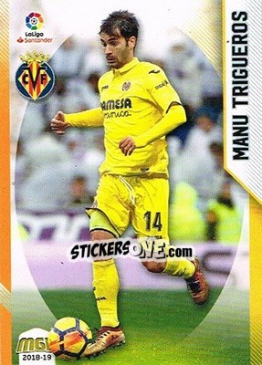Sticker Manu Trigueros - Liga 2018-2019. Megacracks n. 523 - Panini