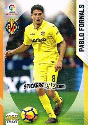 Sticker Pablo Fornals - Liga 2018-2019. Megacracks n. 525 - Panini