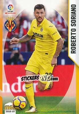 Sticker Roberto Soriano - Liga 2018-2019. Megacracks - Panini