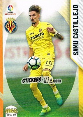 Sticker Samu Castillejo - Liga 2018-2019. Megacracks - Panini