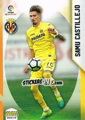 Cromo Samu Castillejo - Liga 2018-2019. Megacracks - Panini