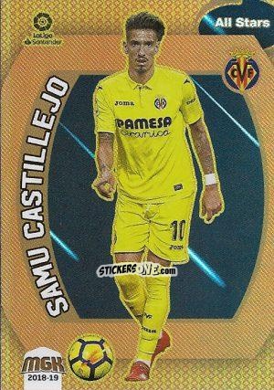 Cromo Samu Castillejo - Liga 2018-2019. Megacracks n. 540 - Panini