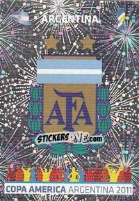 Sticker Badge Argentina - Copa América. Argentina 2011 n. 22 - Panini