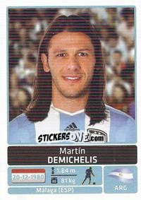 Cromo Martin Demichelis - Copa América. Argentina 2011 - Panini