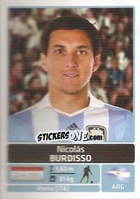 Cromo Nicolas Burdisso - Copa América. Argentina 2011 - Panini