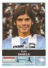 Cromo Ever Banega - Copa América. Argentina 2011 - Panini