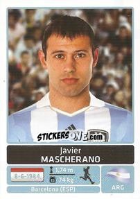 Sticker Javier Mascherano - Copa América. Argentina 2011 n. 34 - Panini