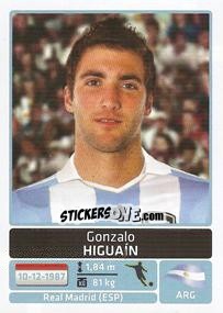 Sticker Gonzalo Higuain - Copa América. Argentina 2011 n. 38 - Panini