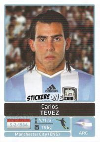 Cromo Carlos Tevez - Copa América. Argentina 2011 - Panini