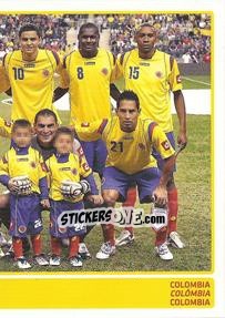 Cromo Colombia squad - Copa América. Argentina 2011 - Panini