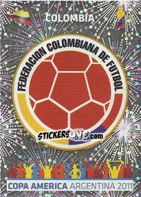 Sticker Badge Colombia - Copa América. Argentina 2011 - Panini