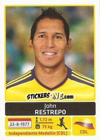 Sticker John Restrepo - Copa América. Argentina 2011 - Panini