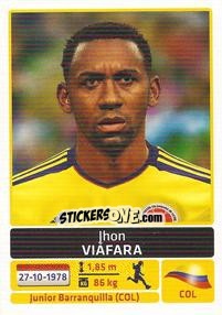 Cromo Jhon Viafara - Copa América. Argentina 2011 - Panini