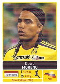 Cromo Dayro Moreno - Copa América. Argentina 2011 - Panini