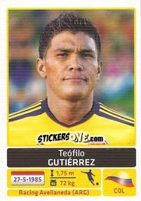 Sticker Teofilo Gutierrez - Copa América. Argentina 2011 - Panini