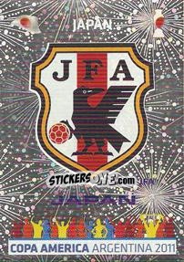 Sticker Badge Japao - Copa América. Argentina 2011 n. 68 - Panini