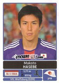 Cromo Makoto Hasebe - Copa América. Argentina 2011 - Panini