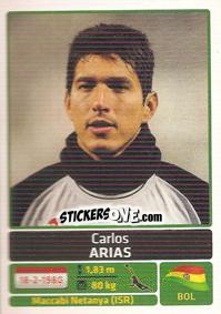 Figurina Carlos Arias - Copa América. Argentina 2011 - Panini