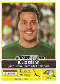 Figurina Julio Cesar - Copa América. Argentina 2011 - Panini