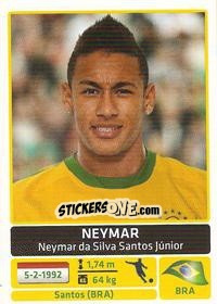 Sticker Neymar - Copa América. Argentina 2011 n. 133 - Panini
