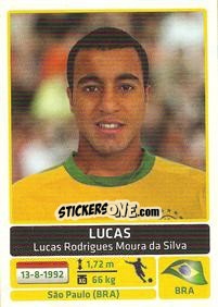 Figurina Lucas Moura - Copa América. Argentina 2011 - Panini