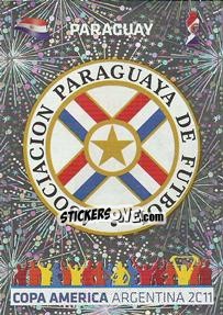 Cromo Badge Paraguai - Copa América. Argentina 2011 - Panini