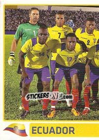 Sticker Equador squad - Copa América. Argentina 2011 n. 158 - Panini