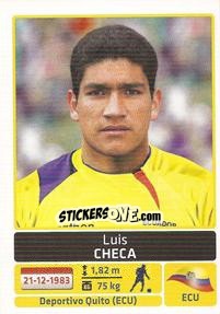 Cromo Luis Checa - Copa América. Argentina 2011 - Panini