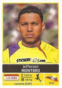 Figurina Jefferson Montero - Copa América. Argentina 2011 - Panini