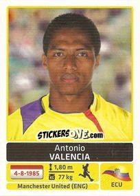 Cromo Antonio Valencia - Copa América. Argentina 2011 - Panini