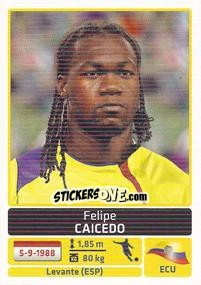 Cromo Felipe Caicedo - Copa América. Argentina 2011 - Panini