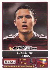 Figurina Luis Manuel Seijas - Copa América. Argentina 2011 - Panini