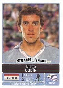 Sticker Diego Godin - Copa América. Argentina 2011 n. 210 - Panini