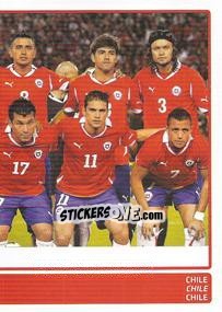 Cromo Chile squad - Copa América. Argentina 2011 - Panini