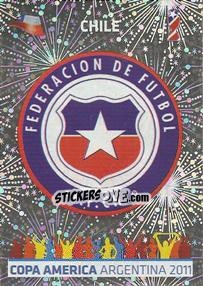Sticker Badge Chile - Copa América. Argentina 2011 - Panini