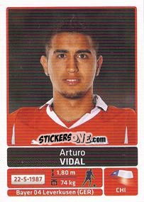 Figurina Arturo Vidal - Copa América. Argentina 2011 - Panini