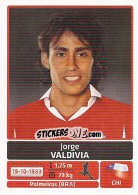 Cromo Jorge Valdivia - Copa América. Argentina 2011 - Panini