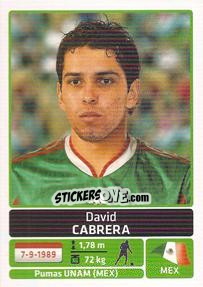 Cromo David Cabrera - Copa América. Argentina 2011 - Panini